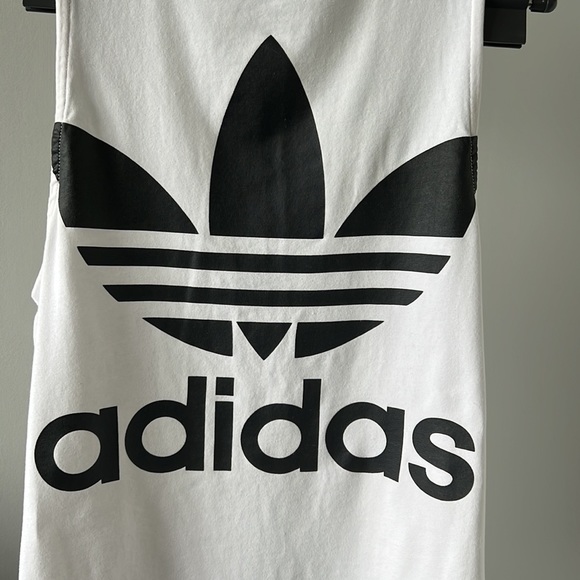 ADIDAS ORIGINALS Women's Trefoil Oversize Logo Muscle Tank - Picture 6 of 7
